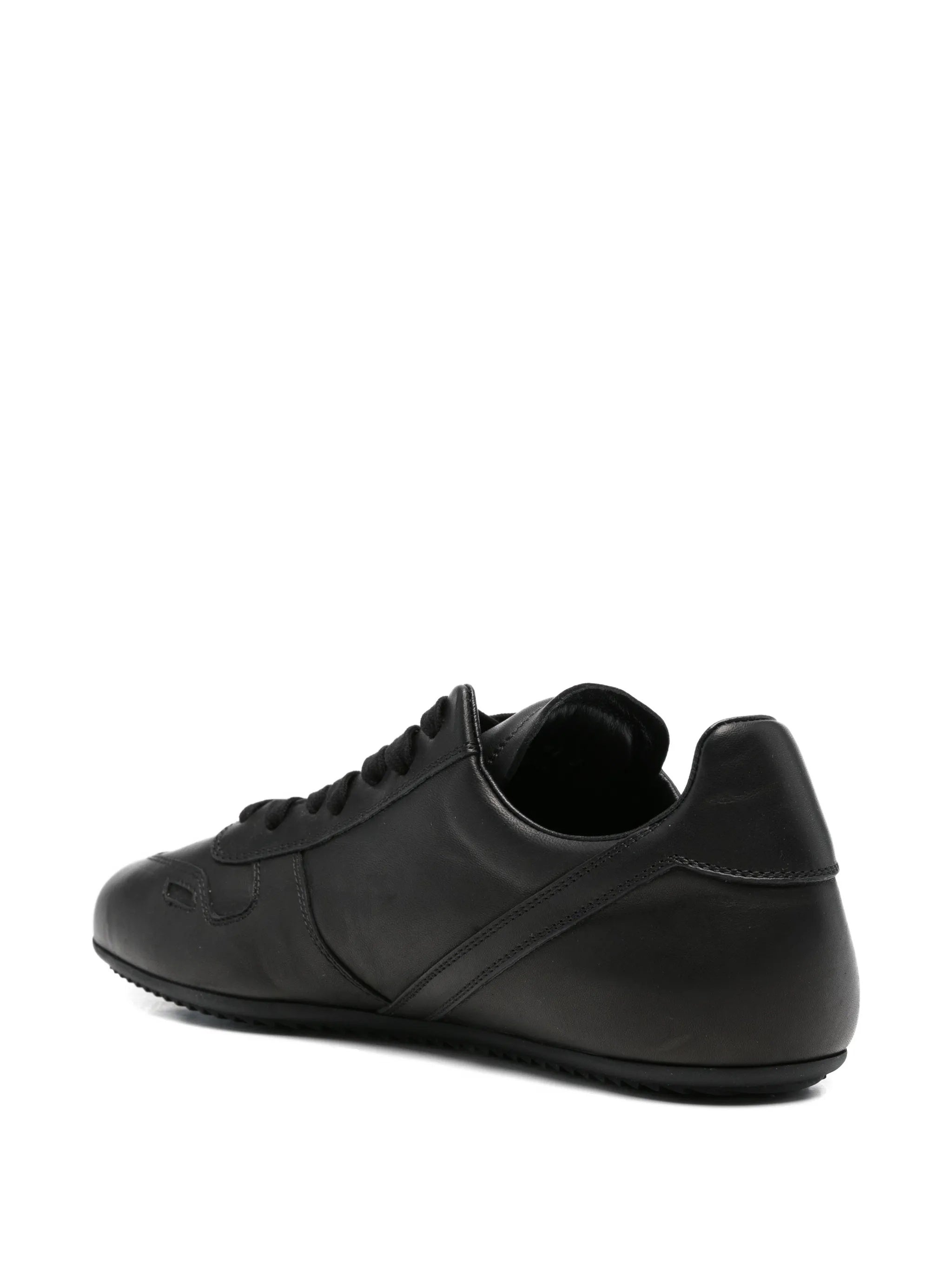 Minimal Sleek Low-Profile Leather Sneakers