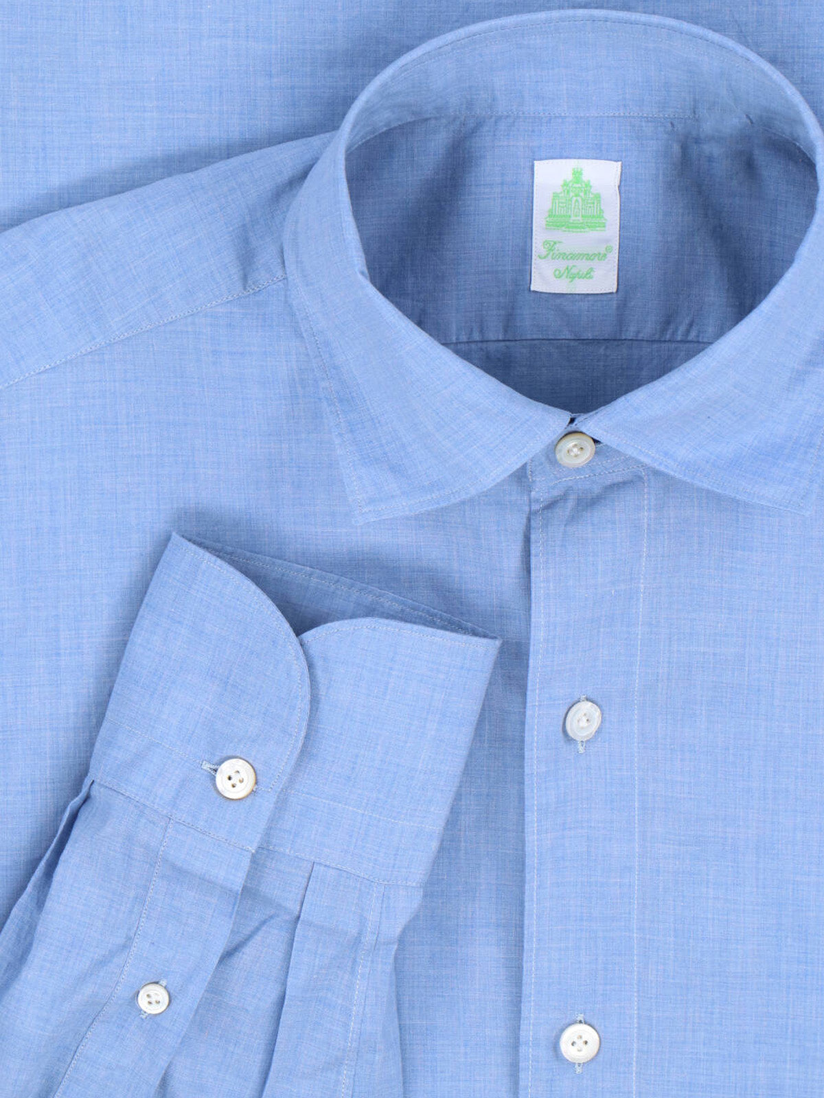 Light Blue Gaeta Tailored Linen Shirt