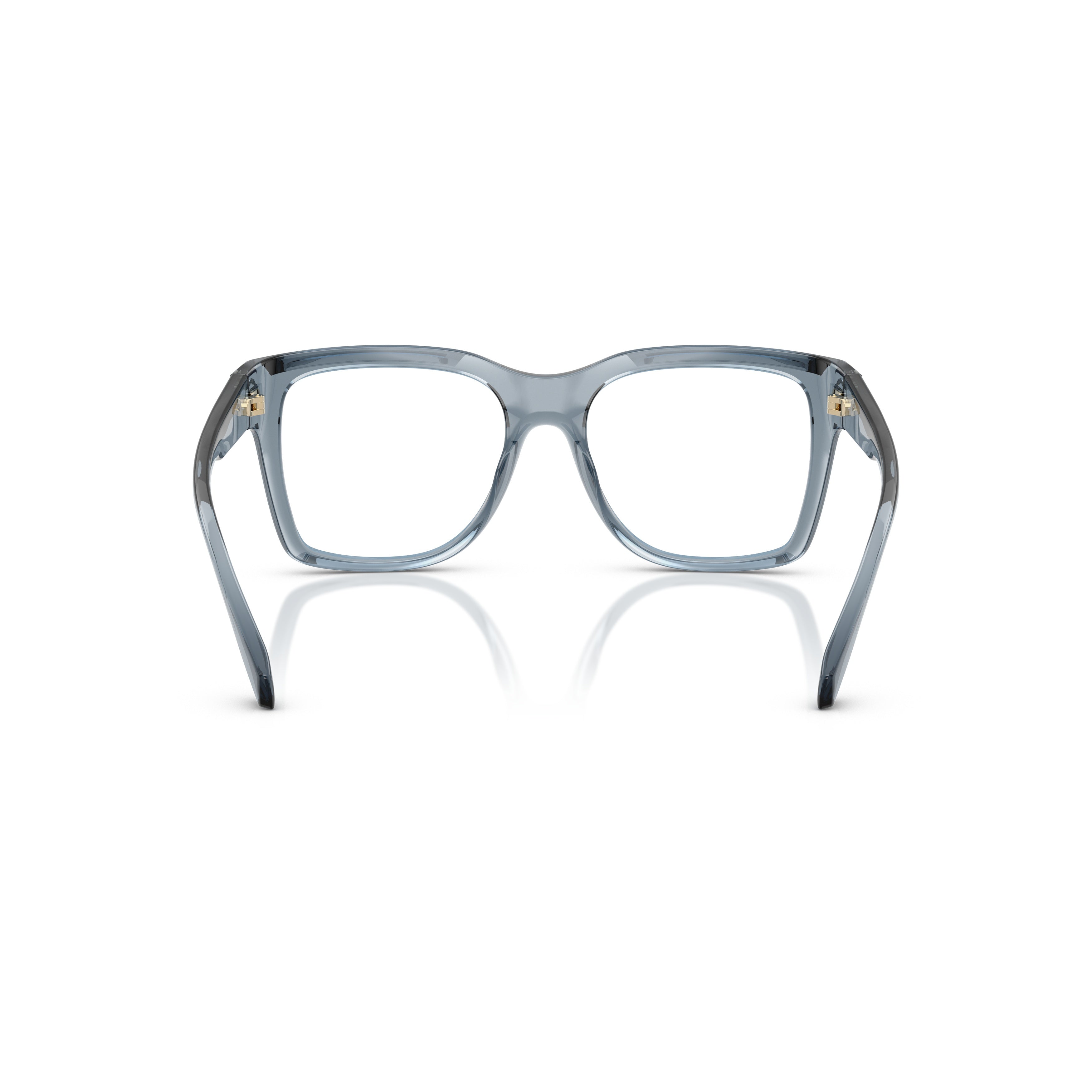 0mk4144u Oversized Square Grey Eyeglasses with Glossy Finish