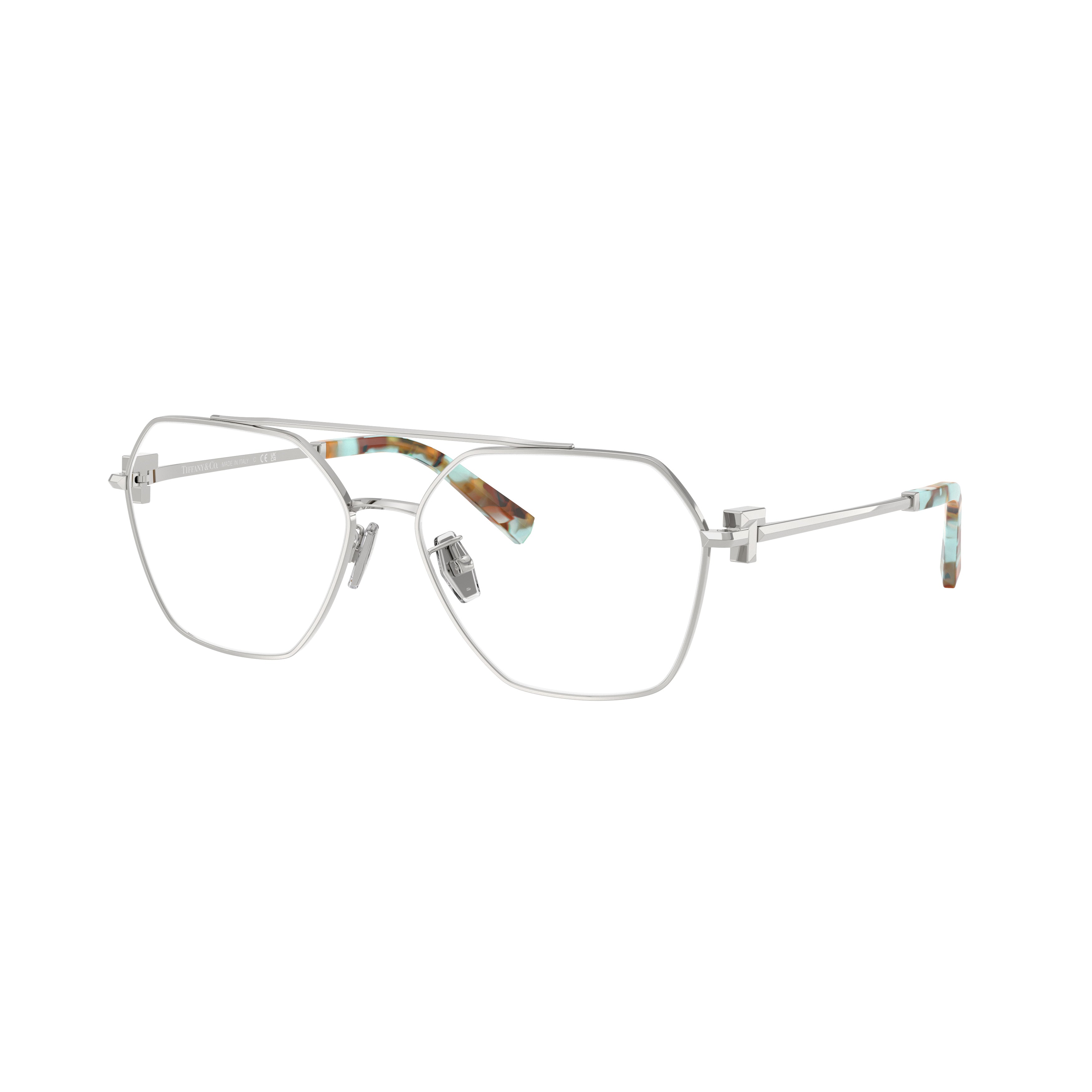 0tf1169 Geometric Steel Frame Eyeglasses
