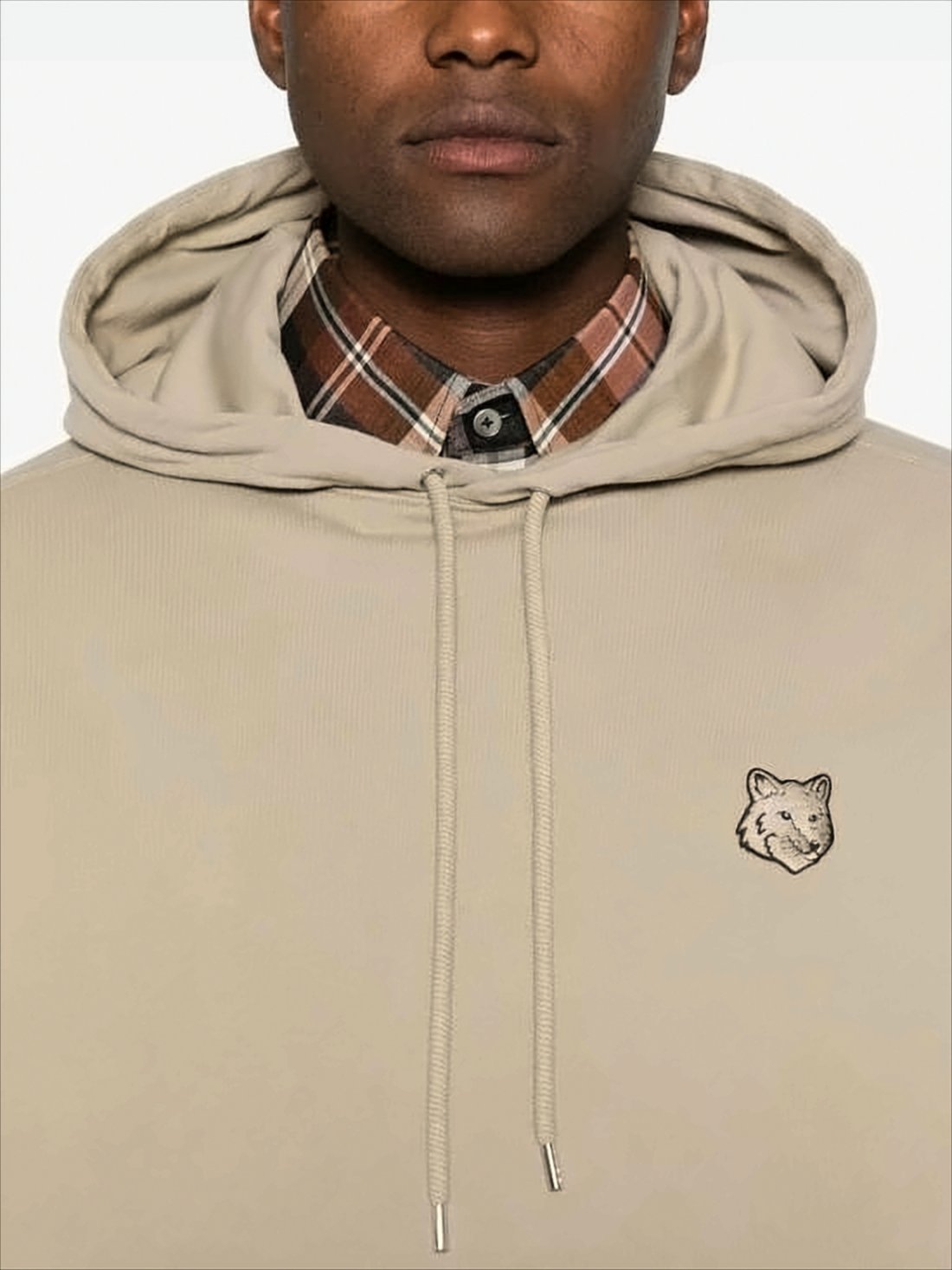 Relaxed-Fit Oversized Hoodie With Embroidered Fox Head