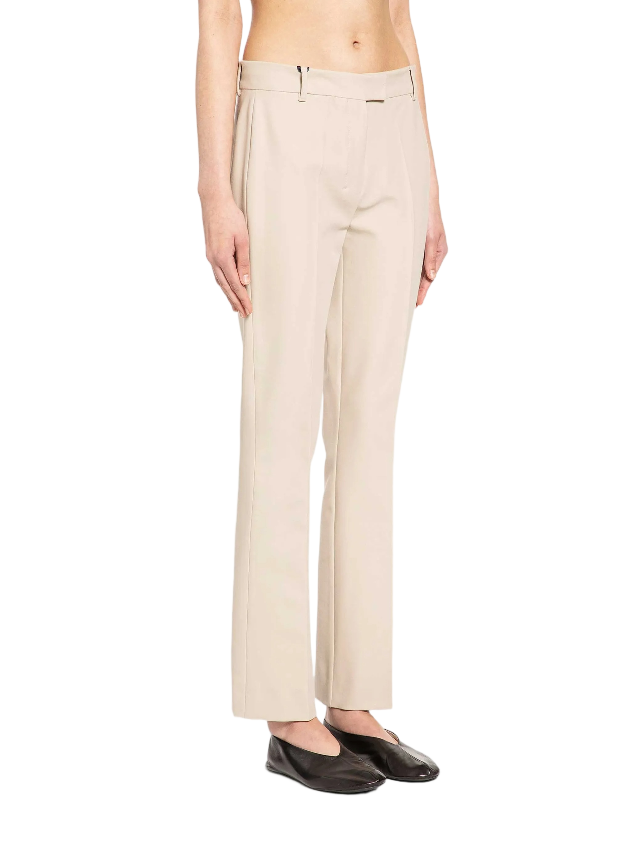 Black Fatina Tailored Straight-Leg Trousers