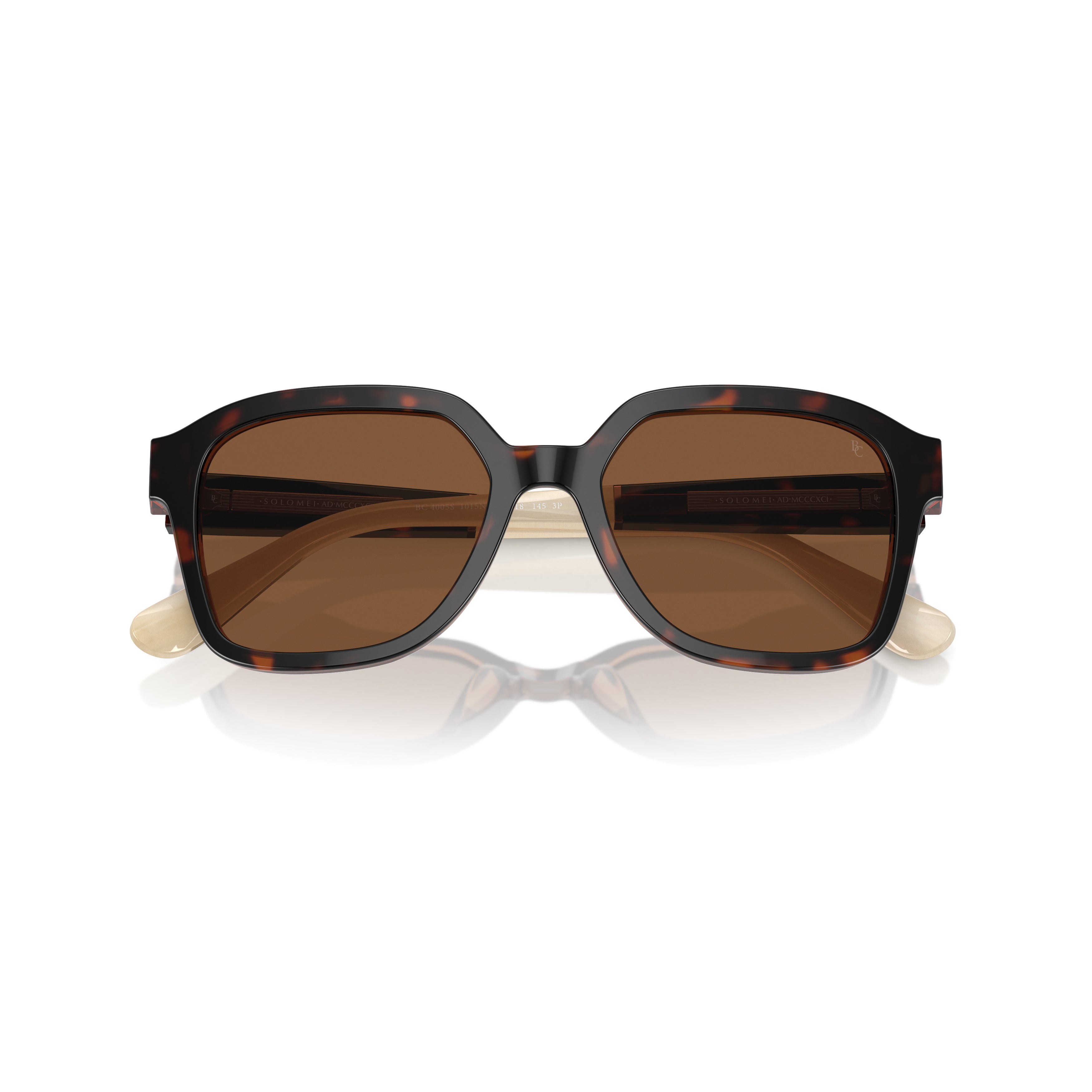 0bc4005s Oversized Tortoiseshell Square Frame Sunglasses
