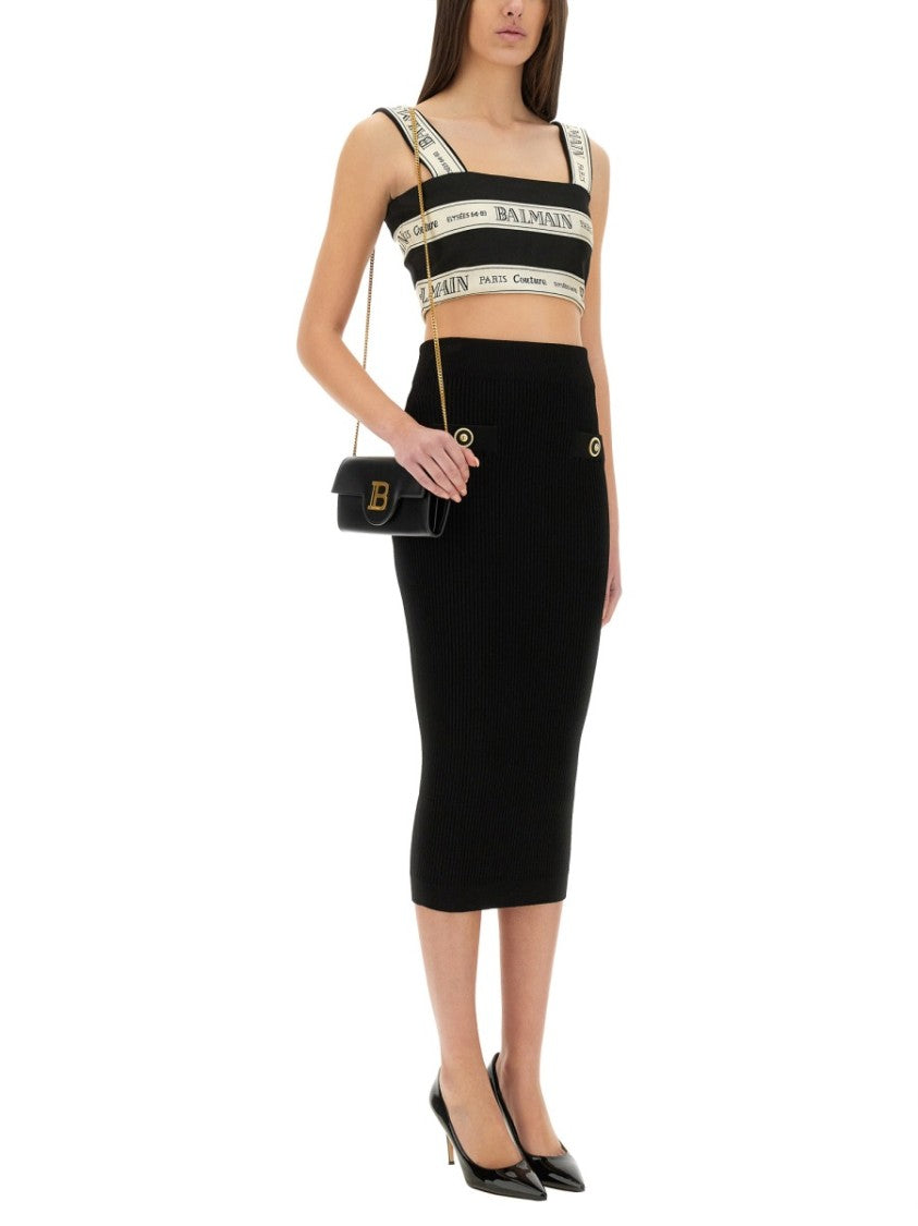 Cropped Top With Wide Straps