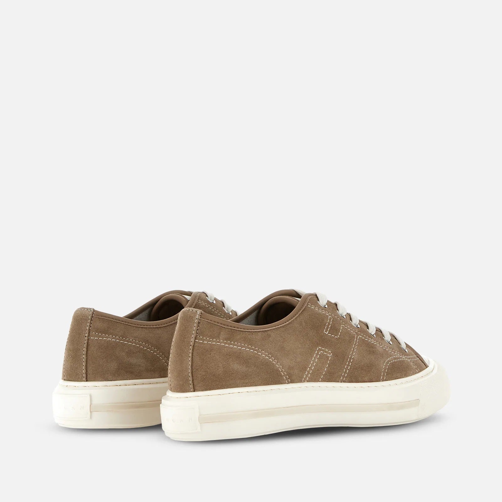 H691 Allacciato H Cuciture Sneakers in Beige