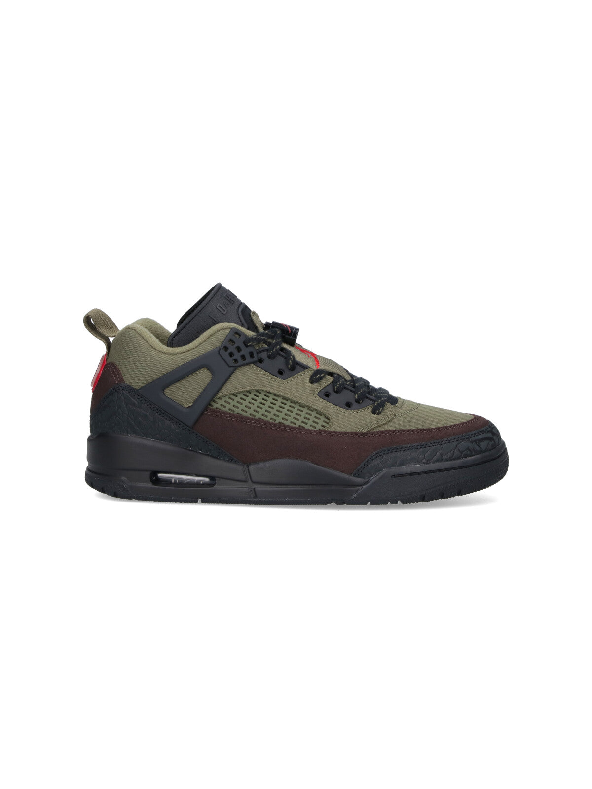 "Jordan Spizike Low" Sneakers, In Green Fabric