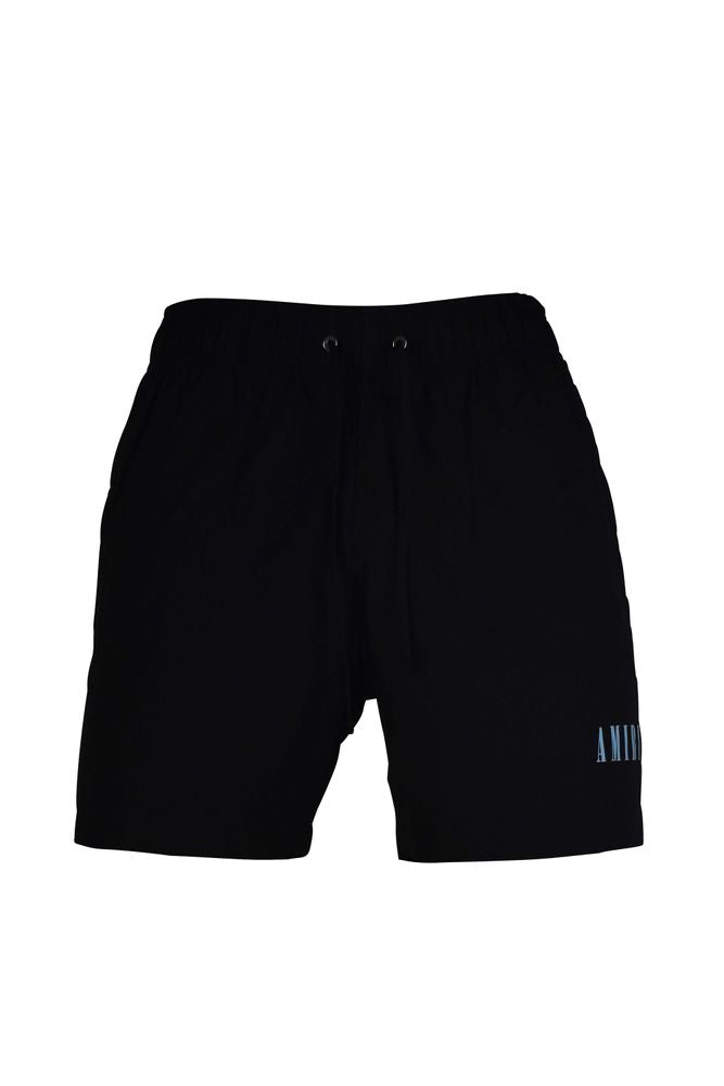 Amiri Black Swim Shorts With Adjustable Waist