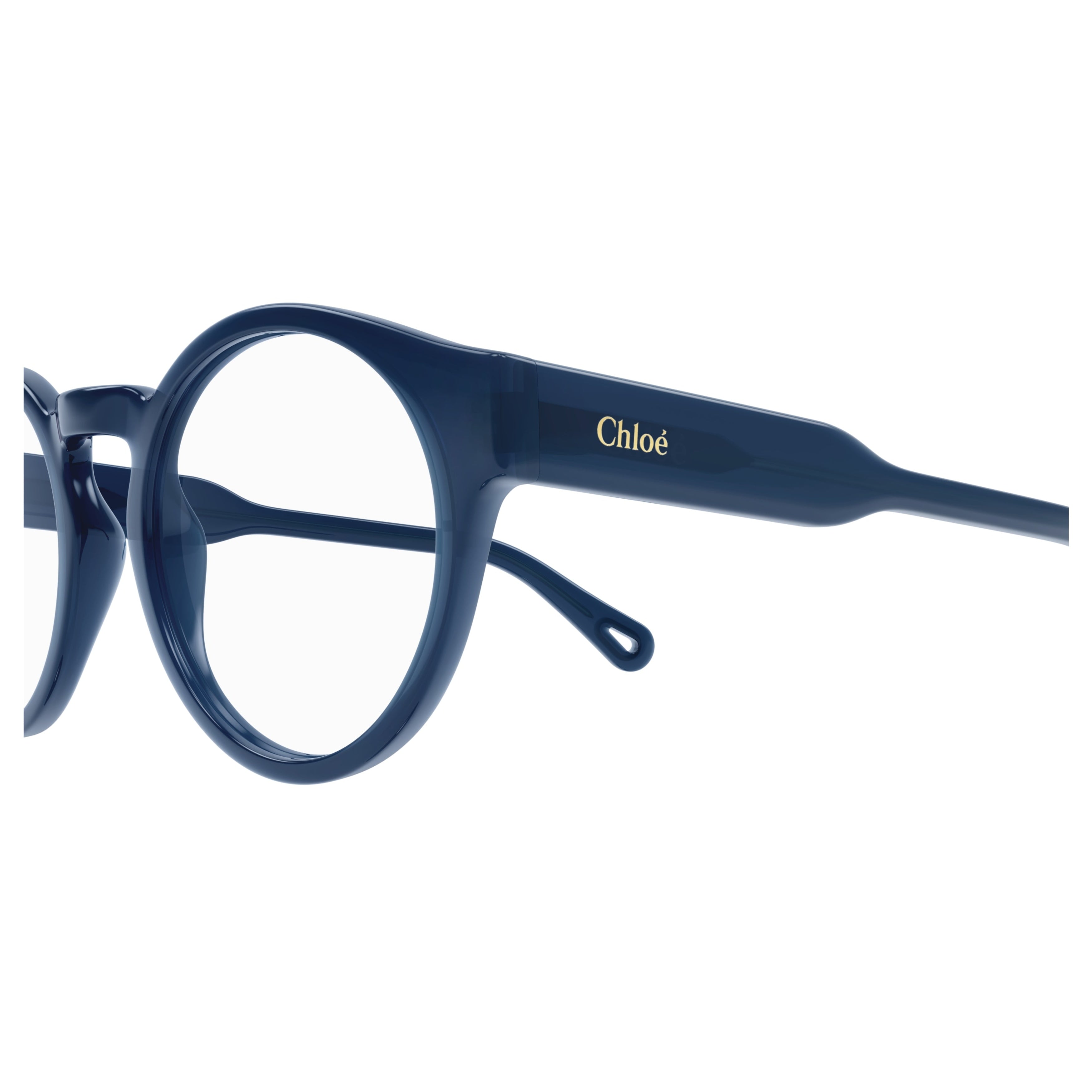 Ch0159o Rounded Navy Blue Eyeglasses