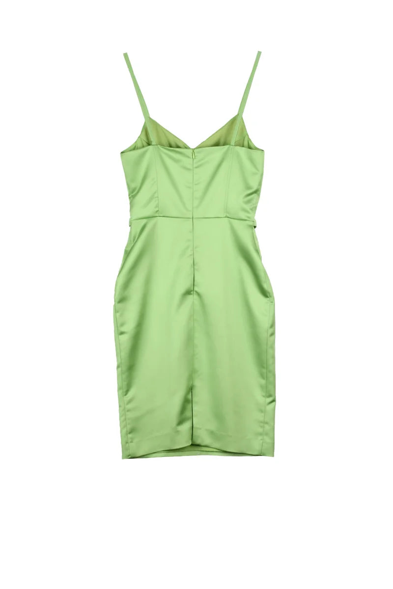 Stretch Sheath Dress - Green