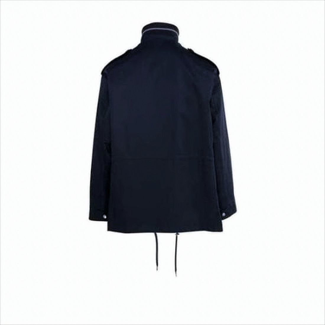 Structured High-Collar Jacket with Utility Pockets
