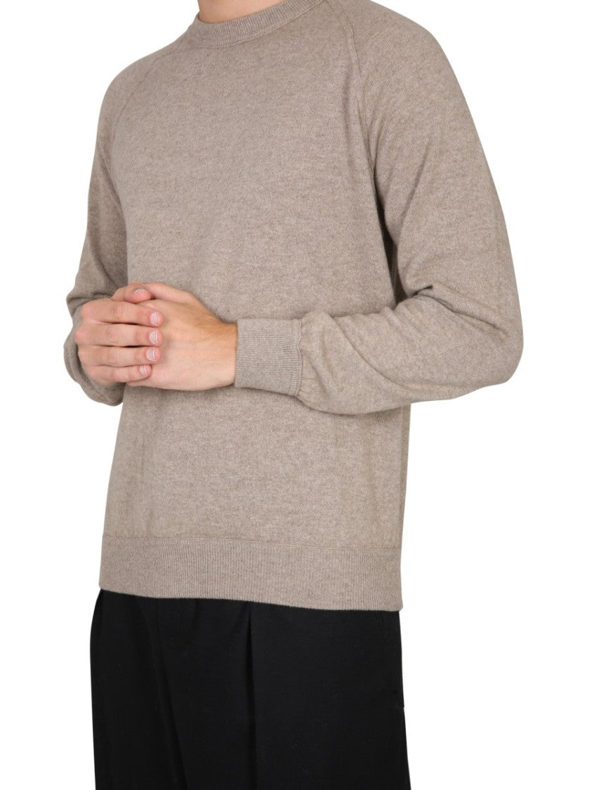Cashmere Sweater With Cross-Neck Design