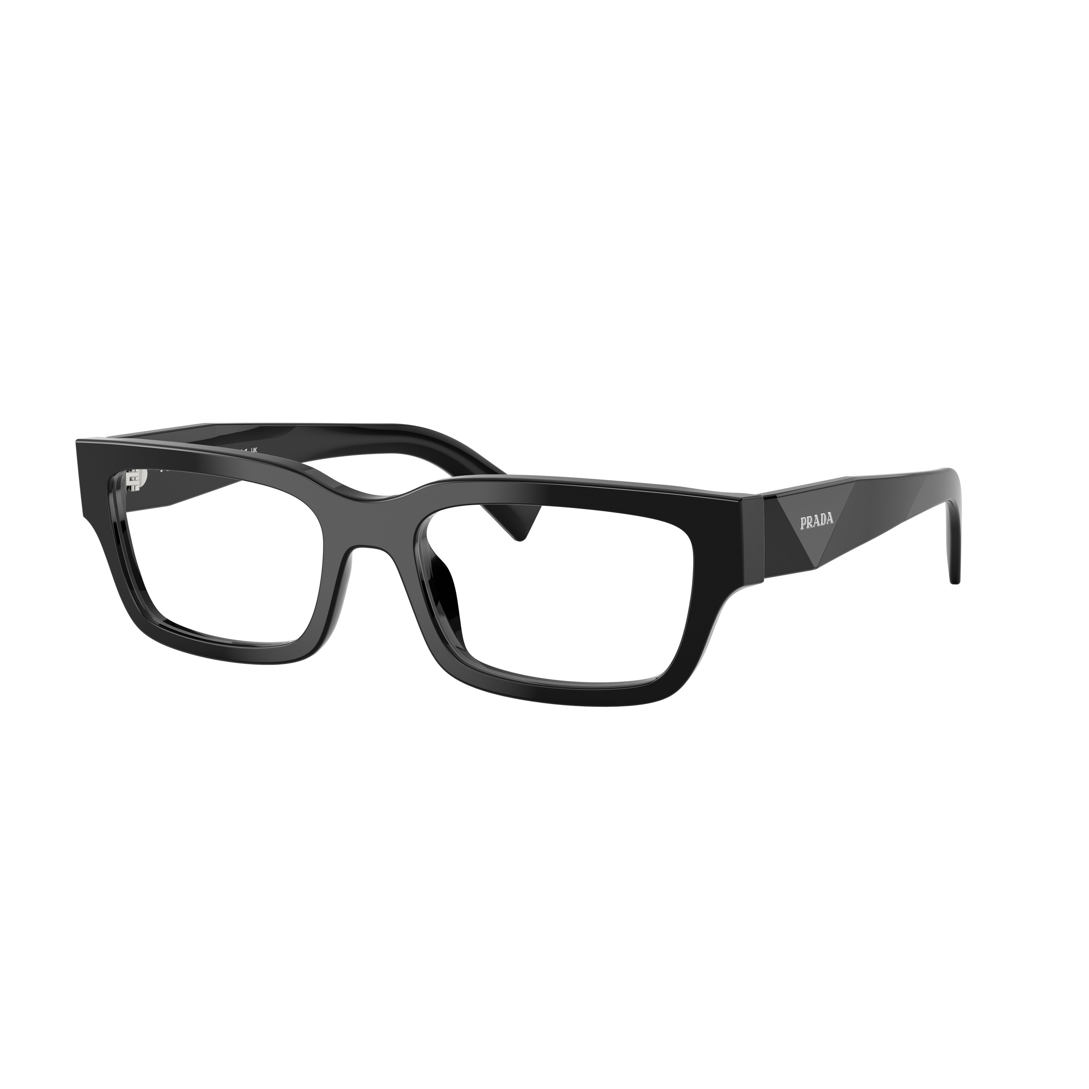 0pr C02v Rectangular Black Acetate Sunglasses