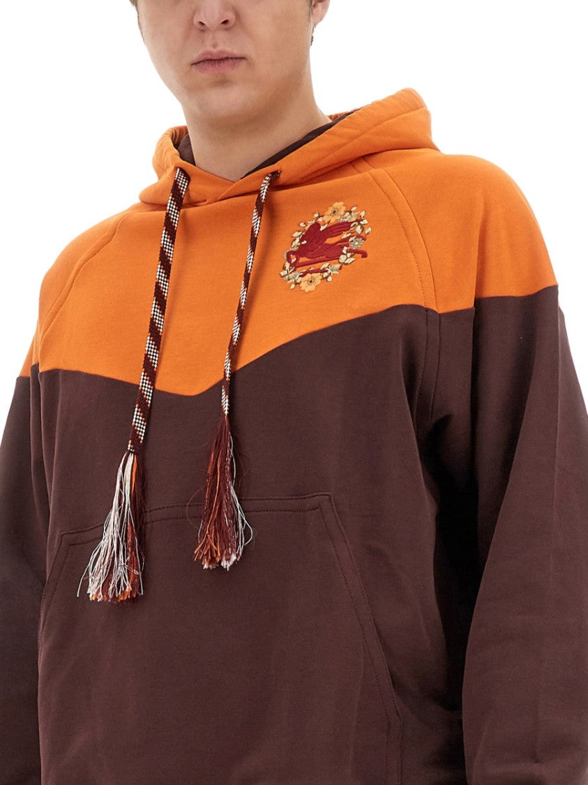 Color-Block Hooded Sweatshirt