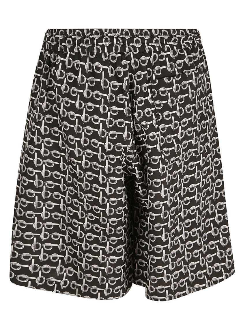 Lightweight Black Silk Shorts