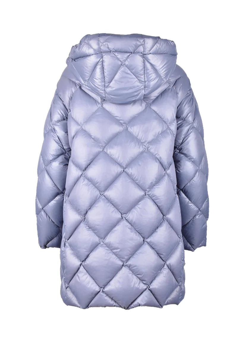 Cropped Grey Down Jacket