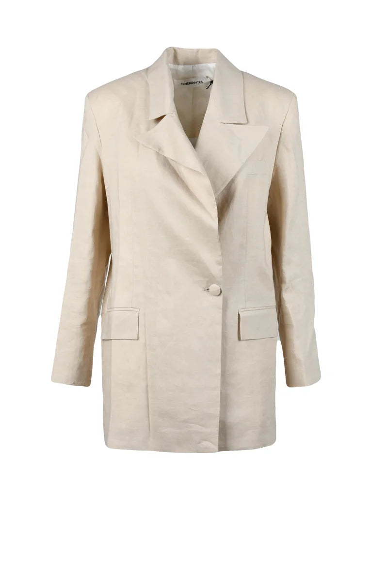 Linen Jacket - Beige