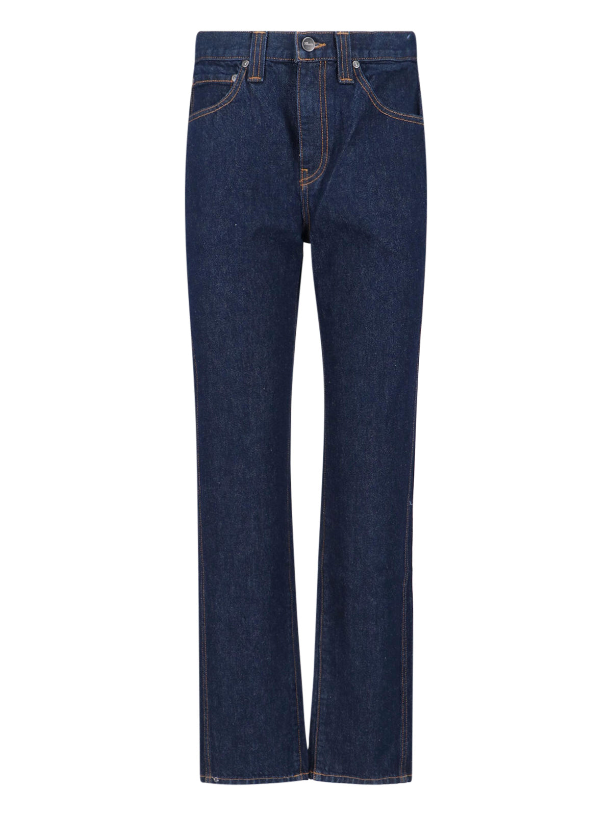 Dark Blue Farley Straight-Leg Denim Jeans