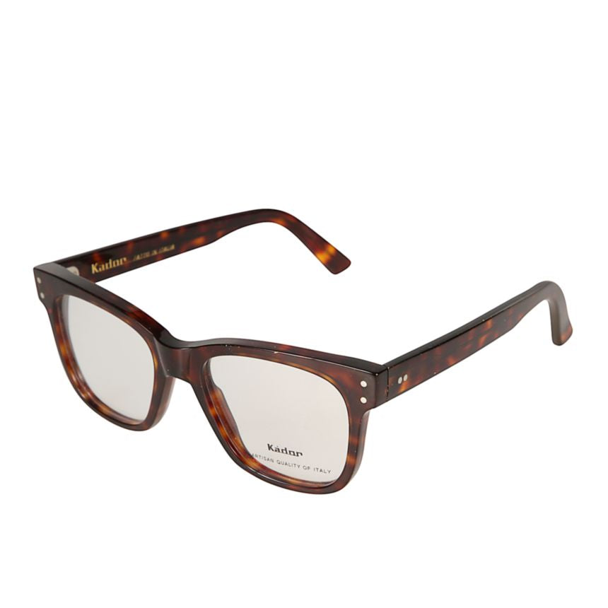 Keyman Square Frame Tortoiseshell Sunglasses with Metallic Rivet Details
