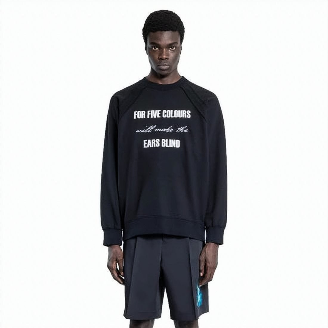 Raglan Sleeve Long-Sleeve T-Shirt with Bold Typography