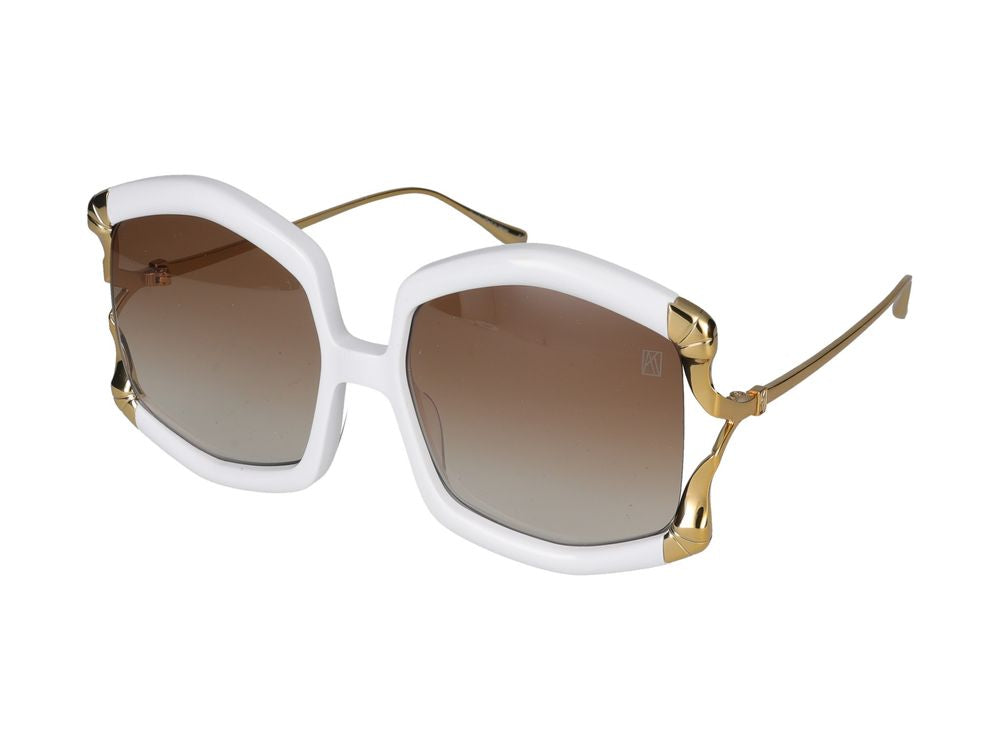 La Vie En Rose Sunglasses White 59/18/140