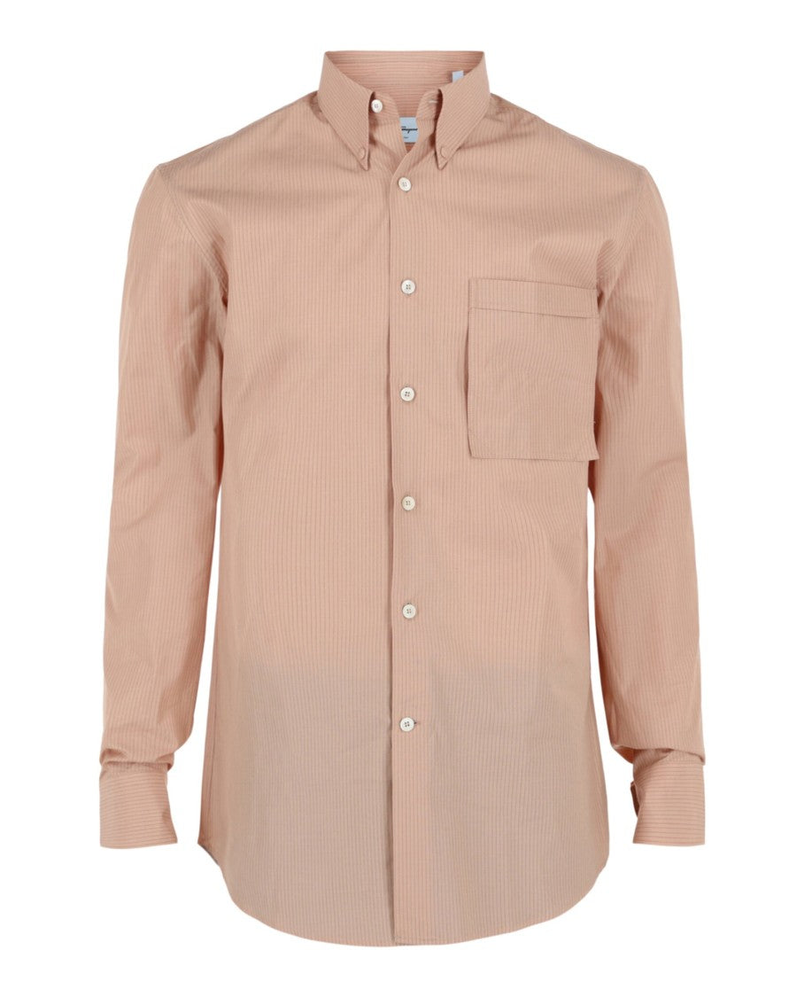 Striped Button-Up Shirt