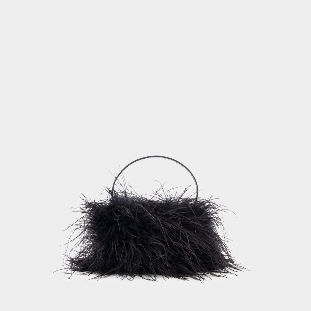 Heiress Medium Handbag - Feather - Black