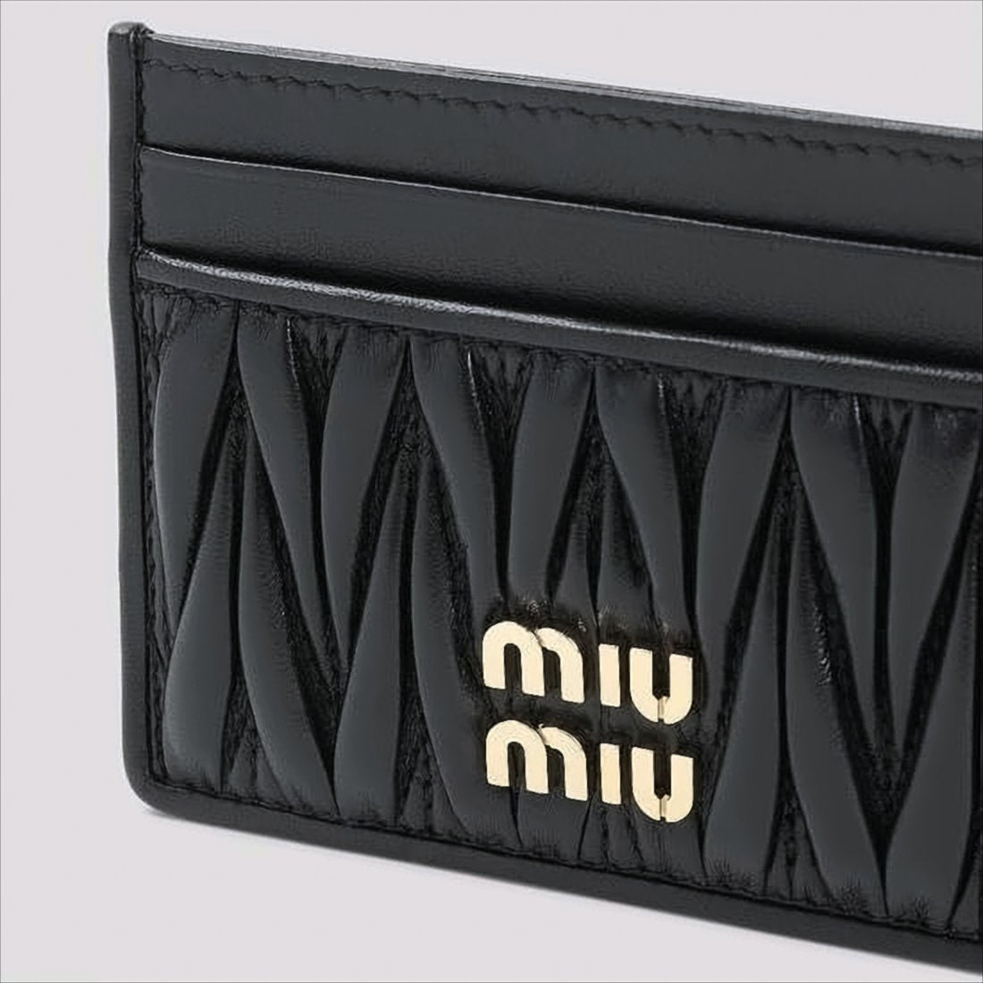 Quilted Nappa Leather Card Wallet