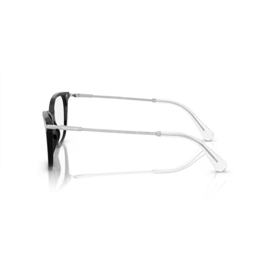 0sk2010 Glossy Black Rectangular Eyeglasses
