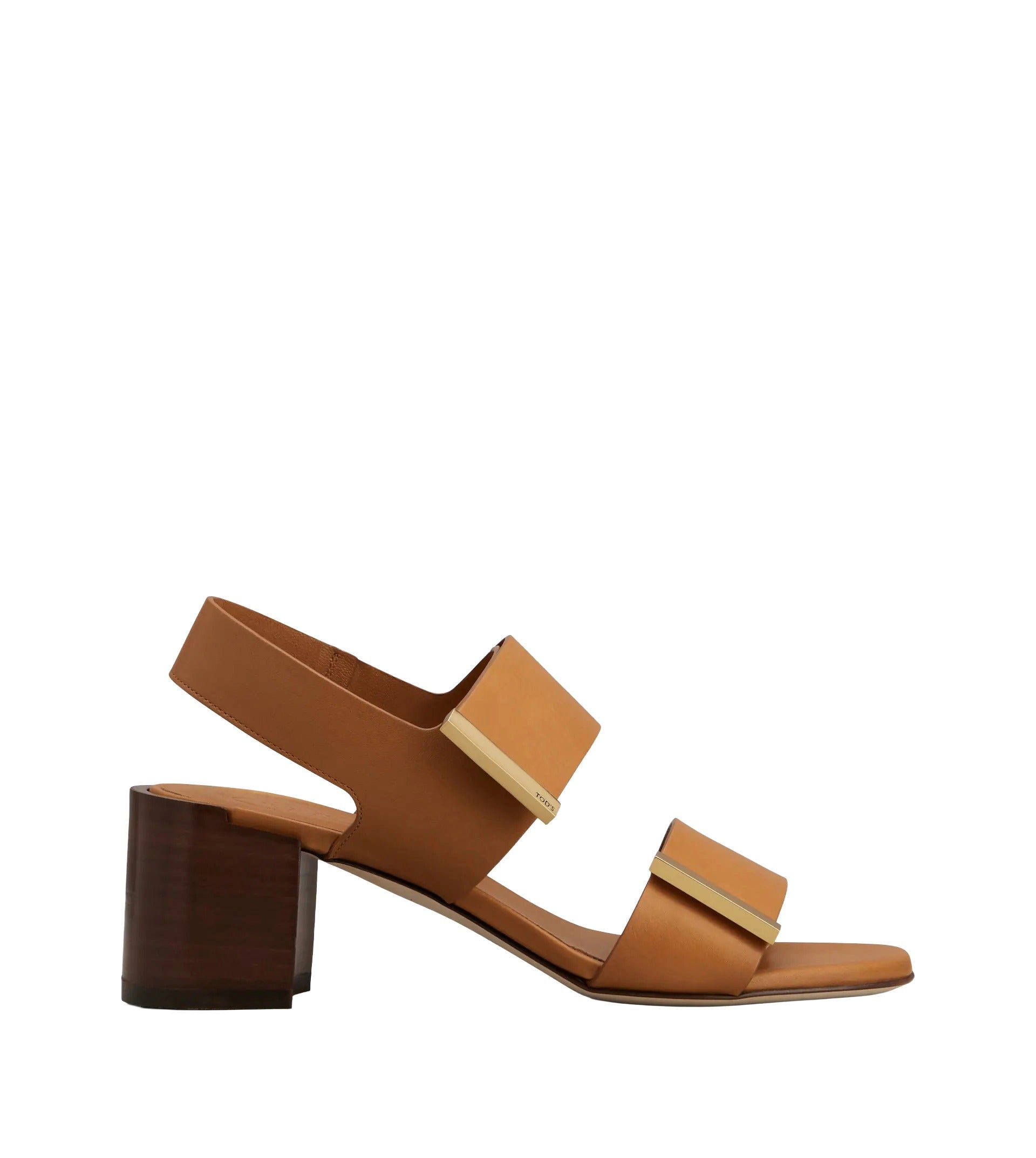 Sand. Cuoio T55 03L Metal Strap Sandals