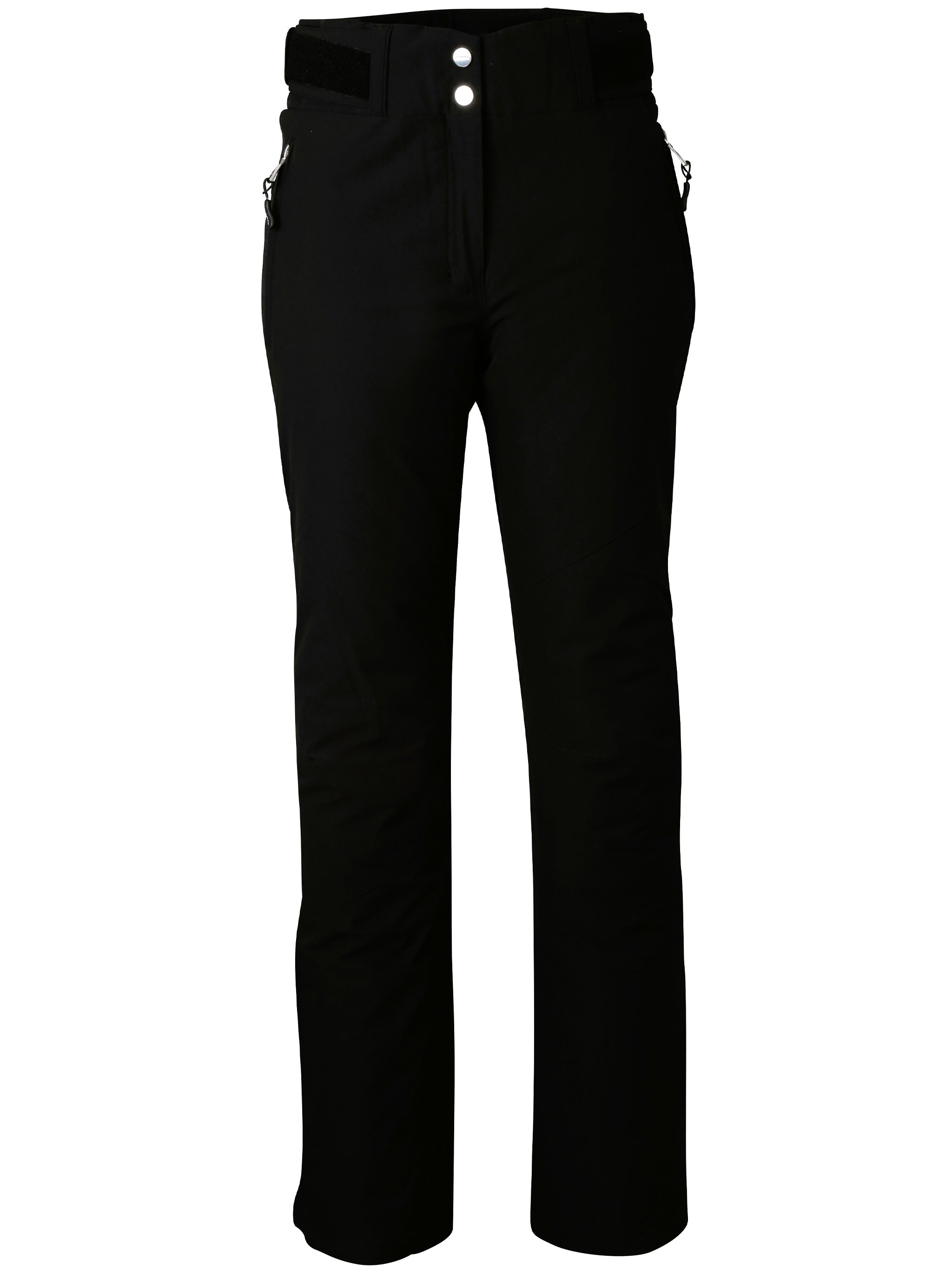 Black Variety High-Waist Polyester Ski Pants