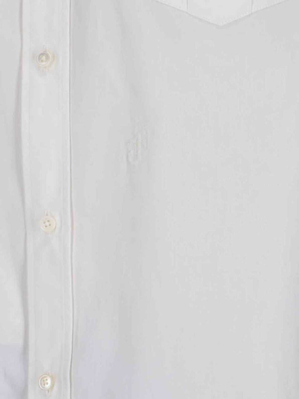 Mandarin Collar Shirt – White