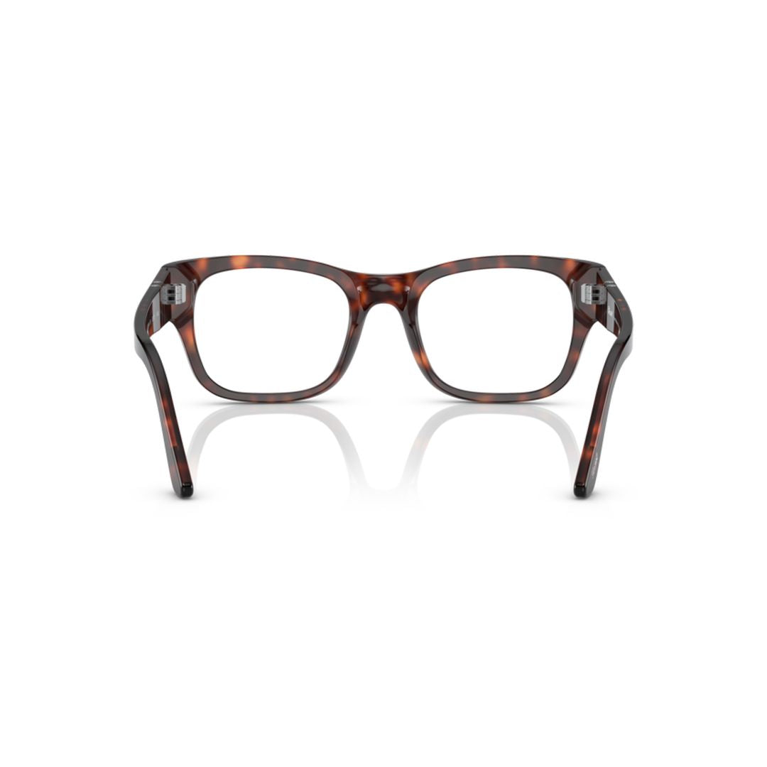 0po3297v Classic Rectangular Tortoiseshell Acetate Eyeglasses