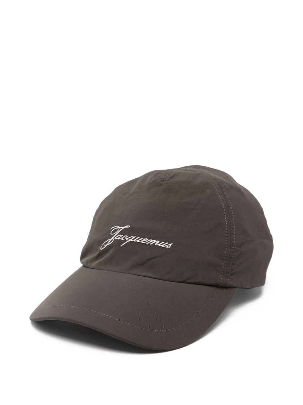 Dark Brown Logo Embroidered Hat