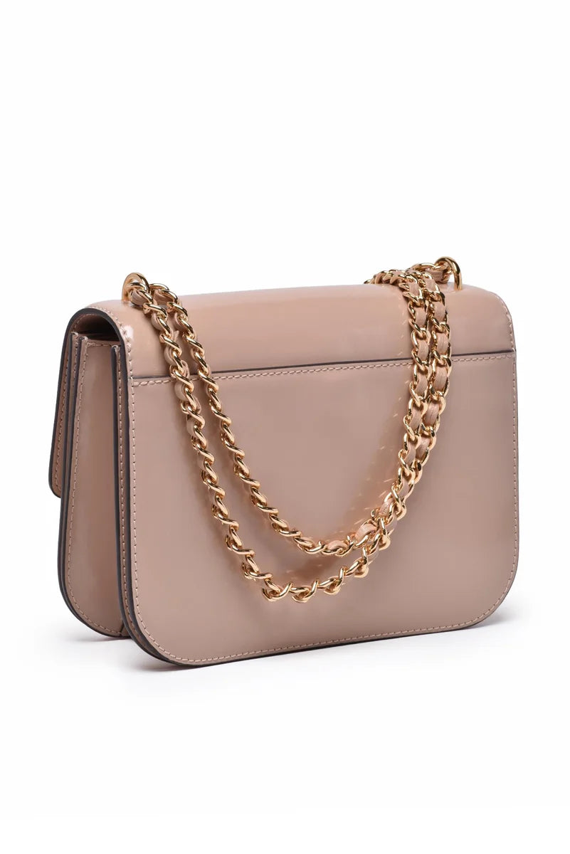 Britten Patent Small Shoulder Bag - Pink
