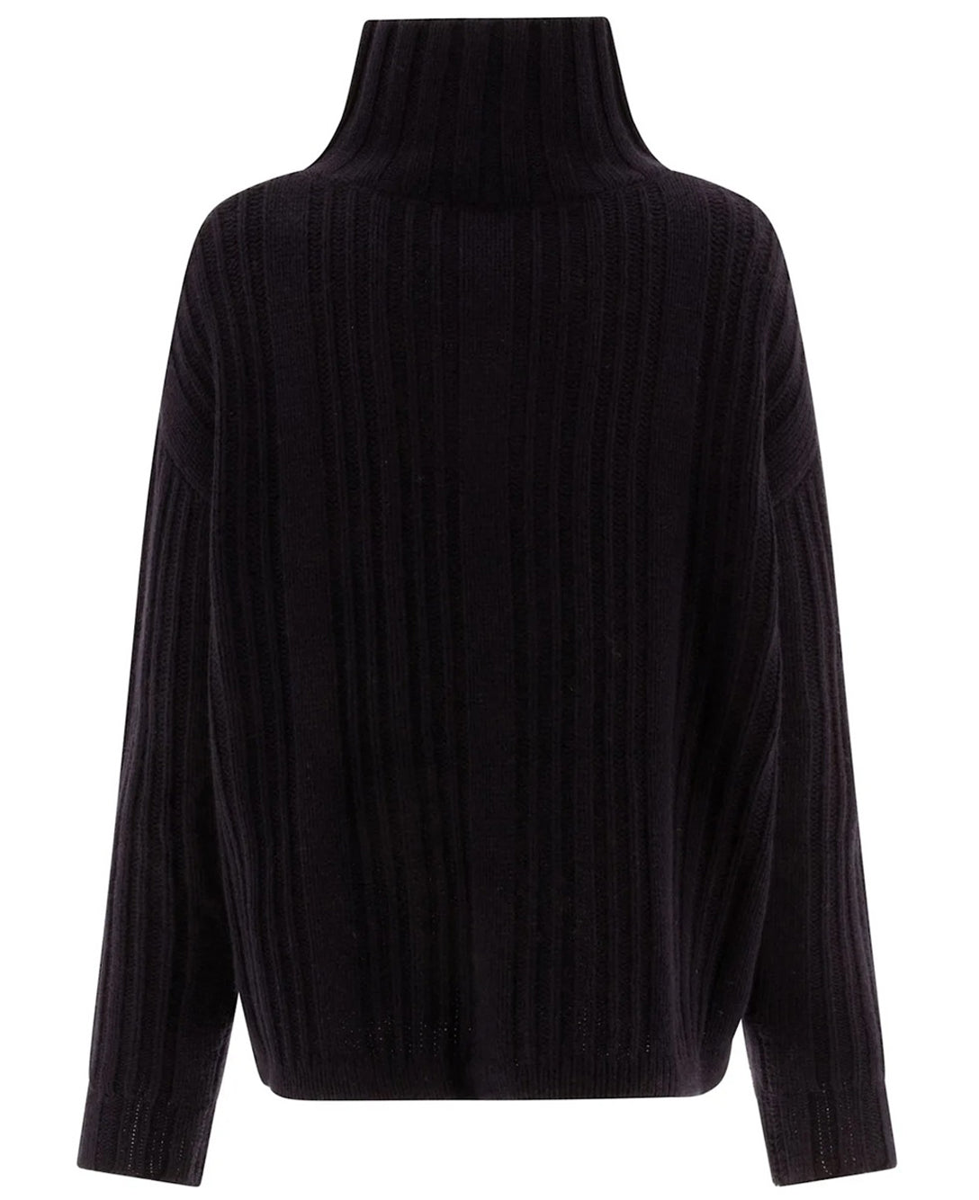 Ribbed Knit Turtleneck Sweater