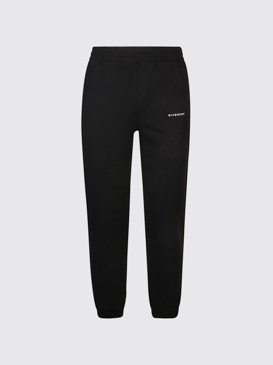 Relaxed Fit Black Jogger Pants with Subtle Logo