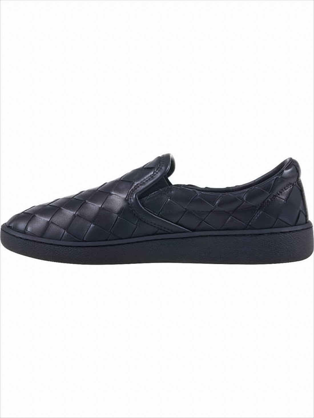 Woven Leather Slip-On Loafer
