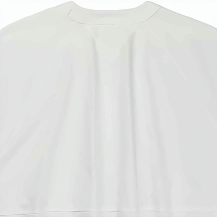 Loose-Fit White T-Shirt with Cyclist Graphic