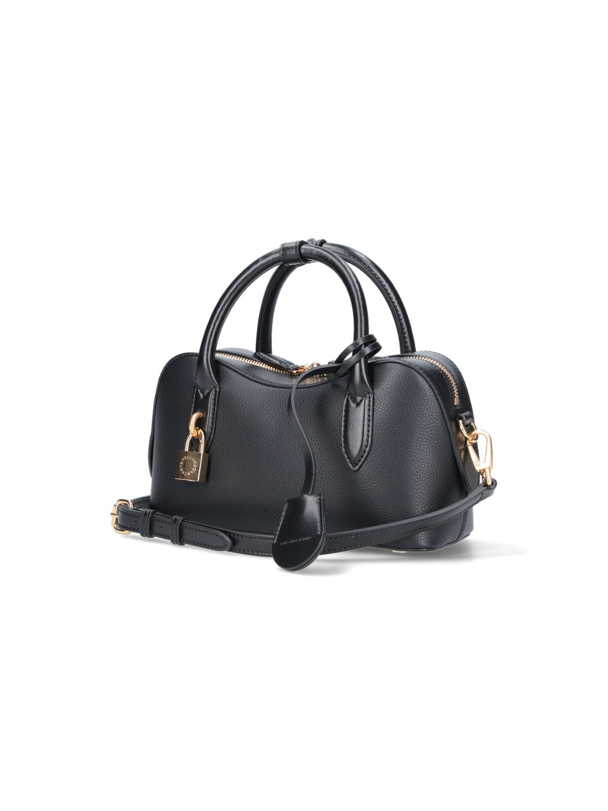 Rectangular Black Eco Leather Crossbody Bag