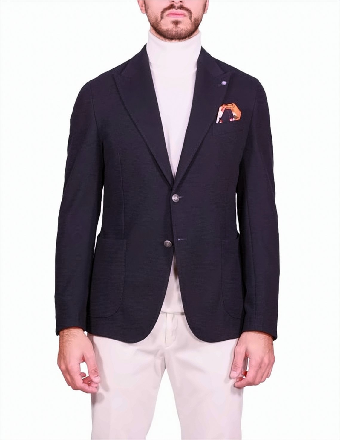 Single-Breasted Technical Fabric Jacket