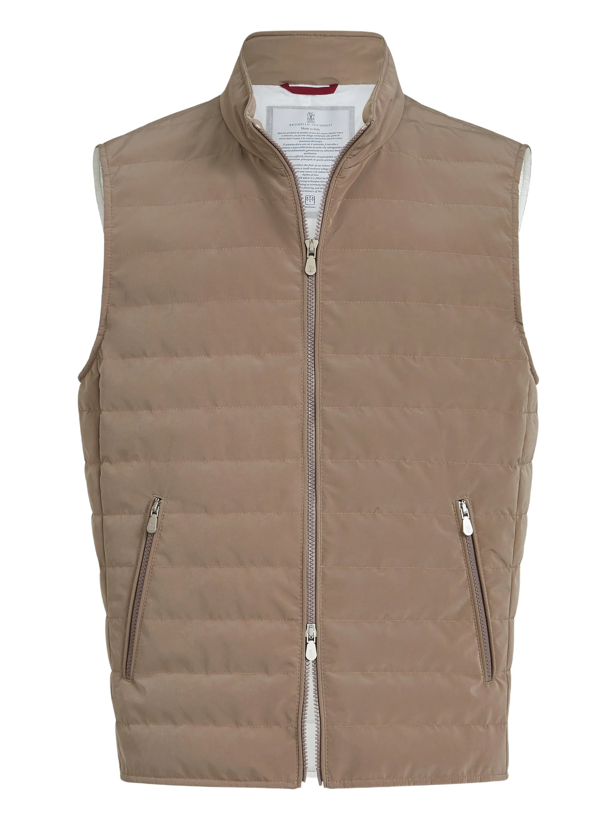 Quilted Horizontal Stitch Matte Gilet