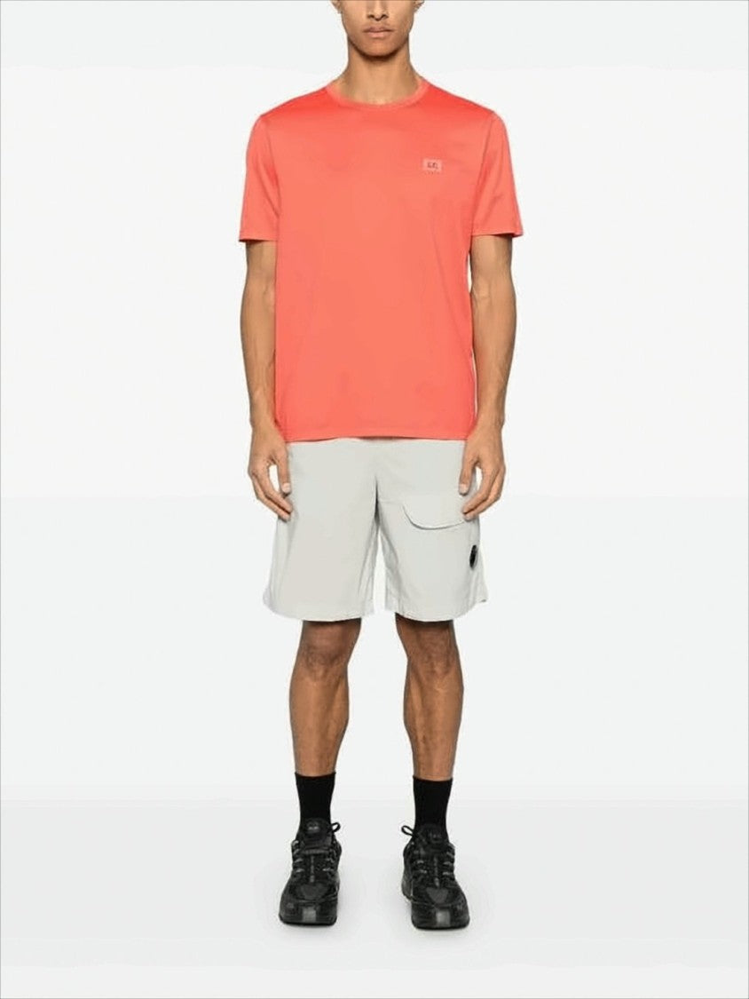Relaxed Fit Mid-Thigh Shorts with Signature Lens Detail