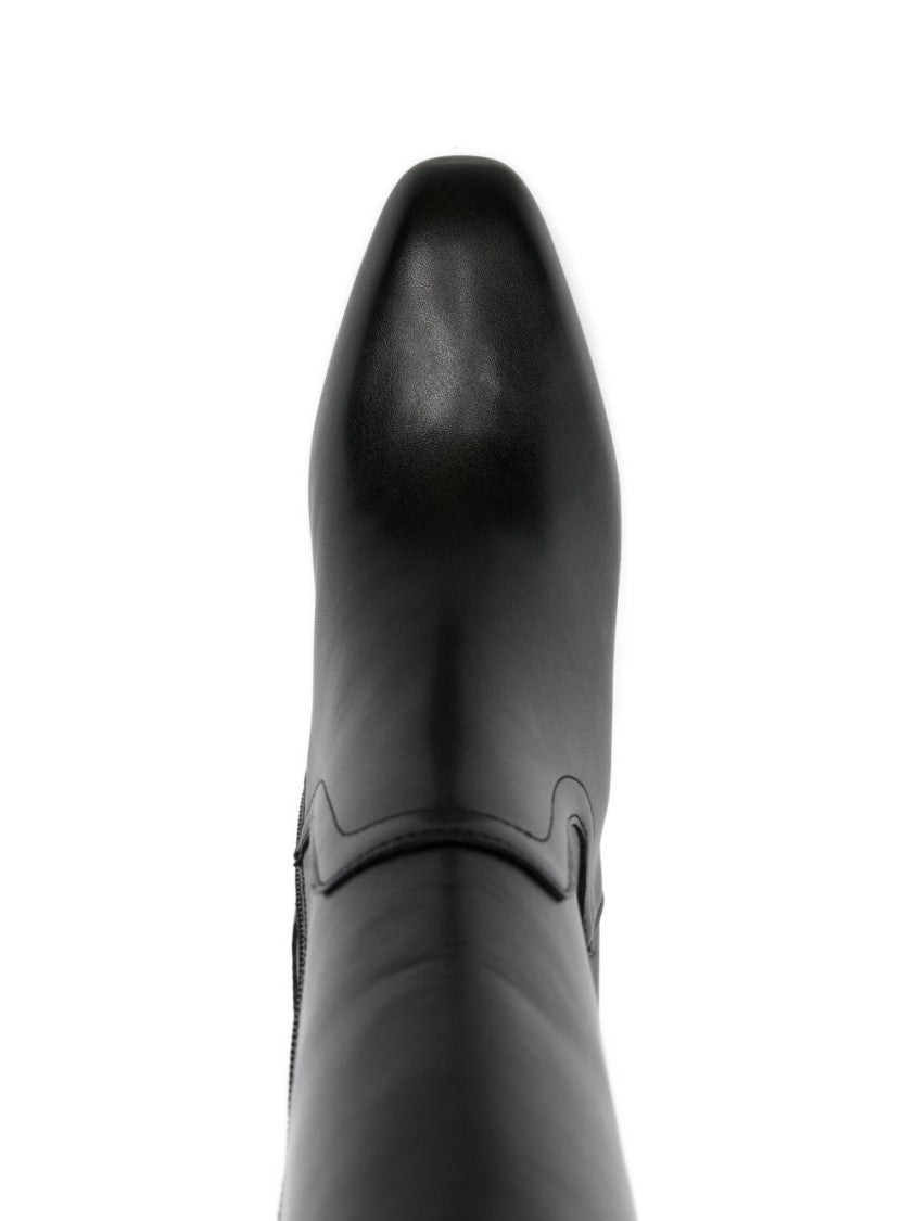 Knee-High Boots with Pointed Toe