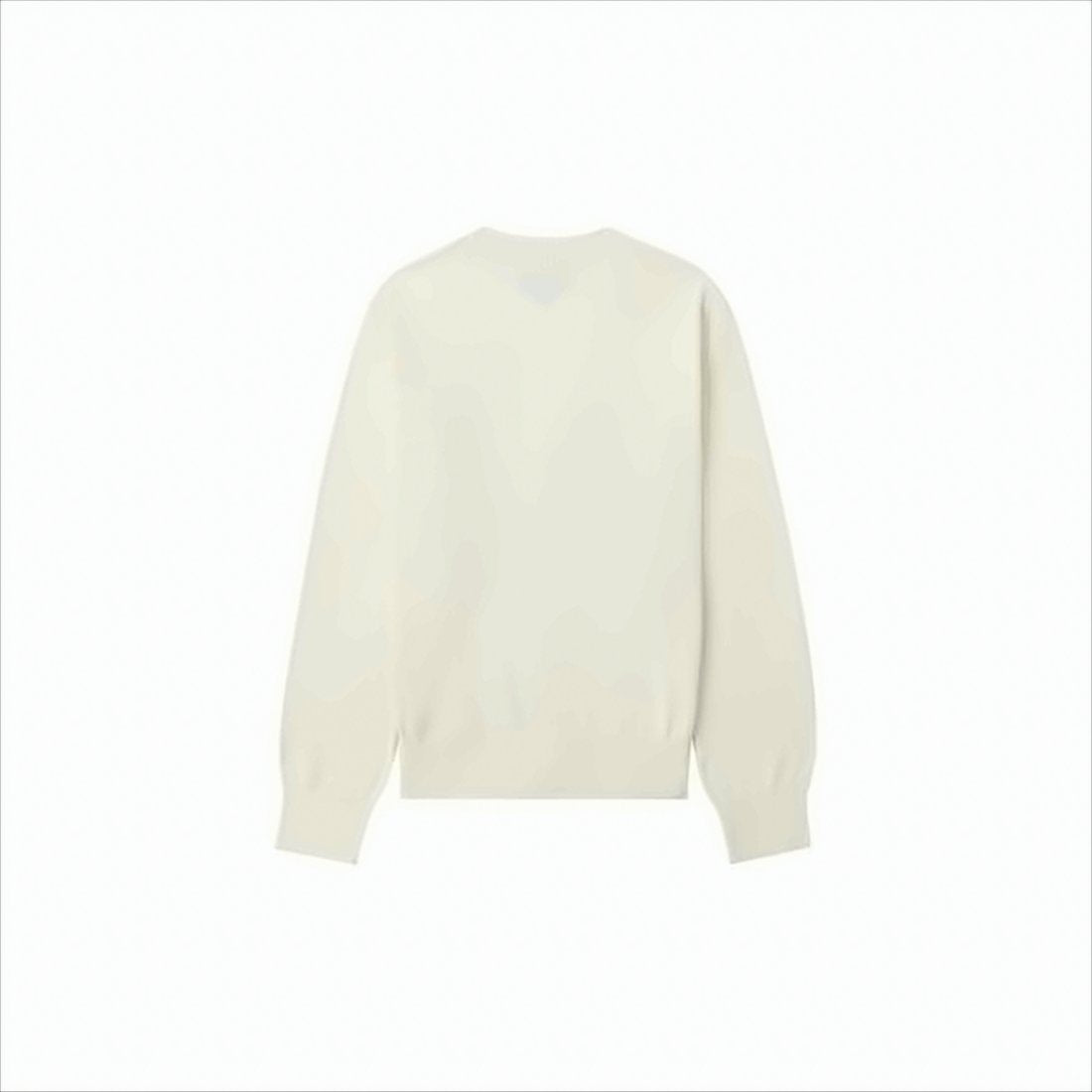 Classic V-Neck White Cotton Cardigan