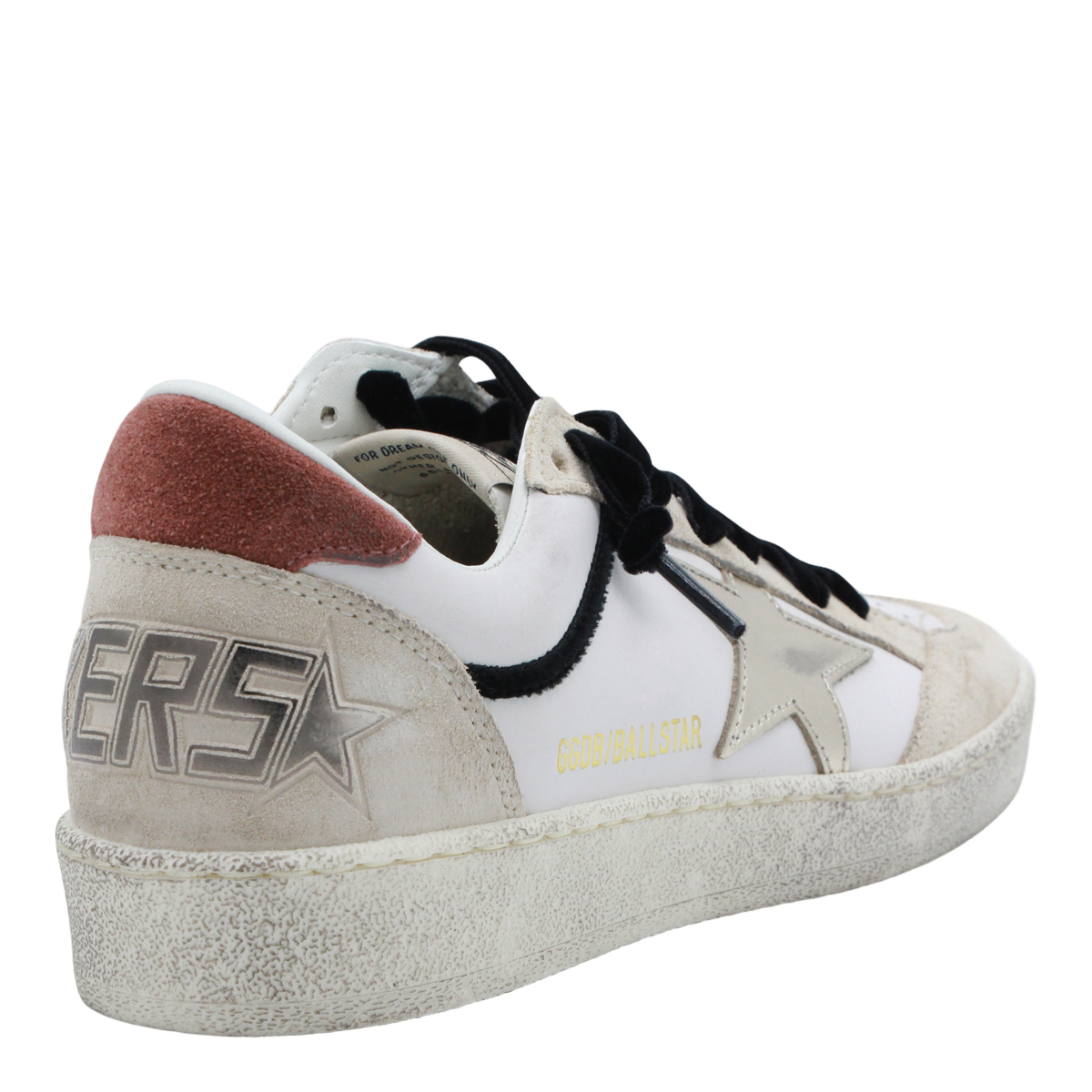 Sportowe białe sneakersy z beżowymi zamszowymi nakładkami