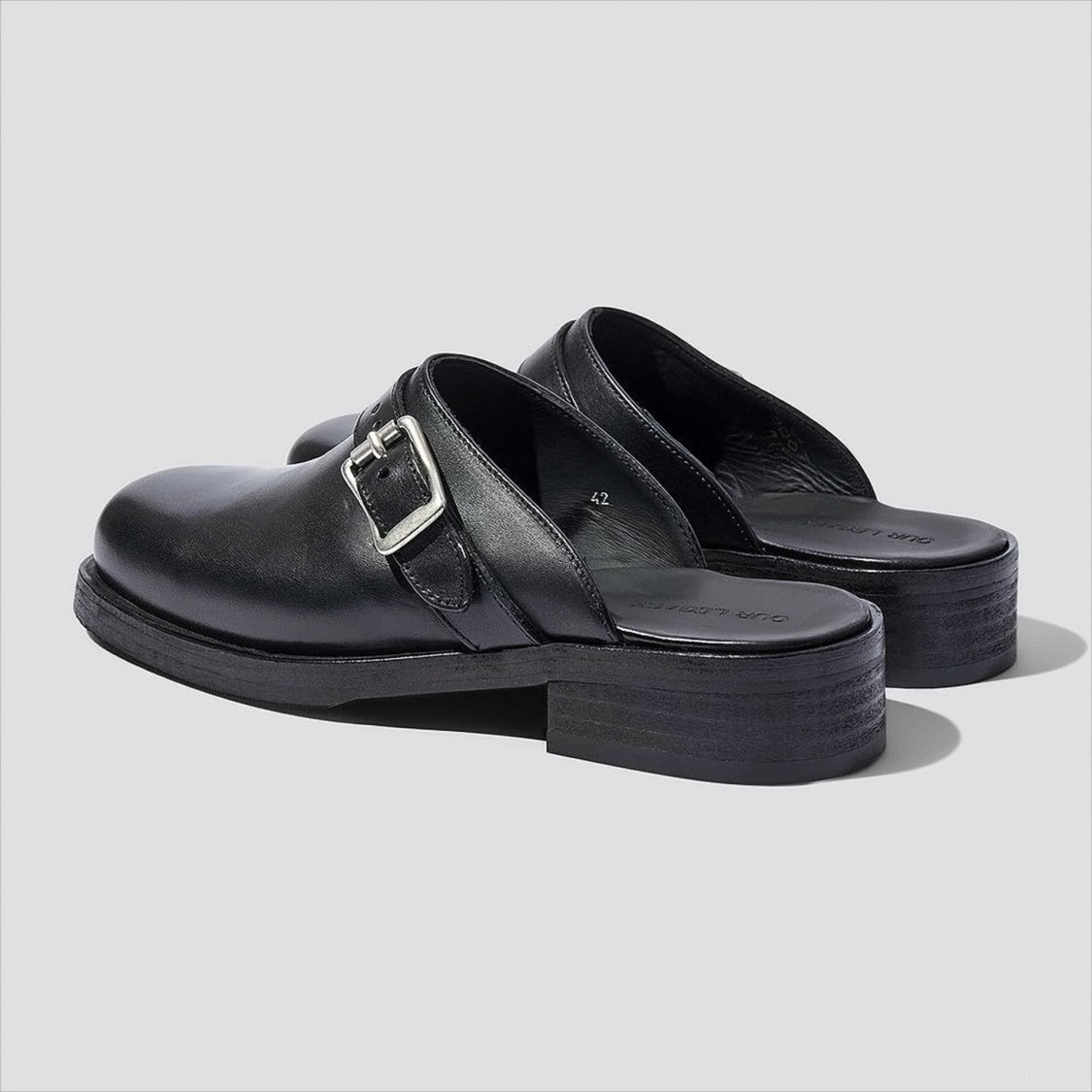 Smooth Calf Leather Mule Shoes