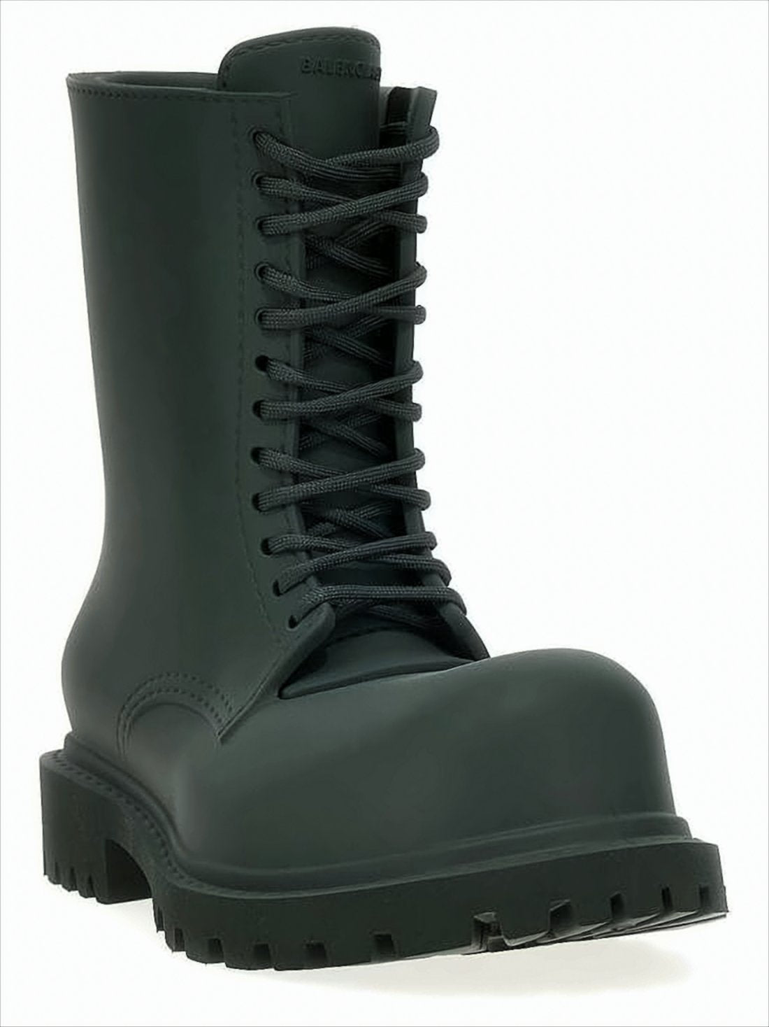 Chunky Black EVA Boots with Lace-Up Design