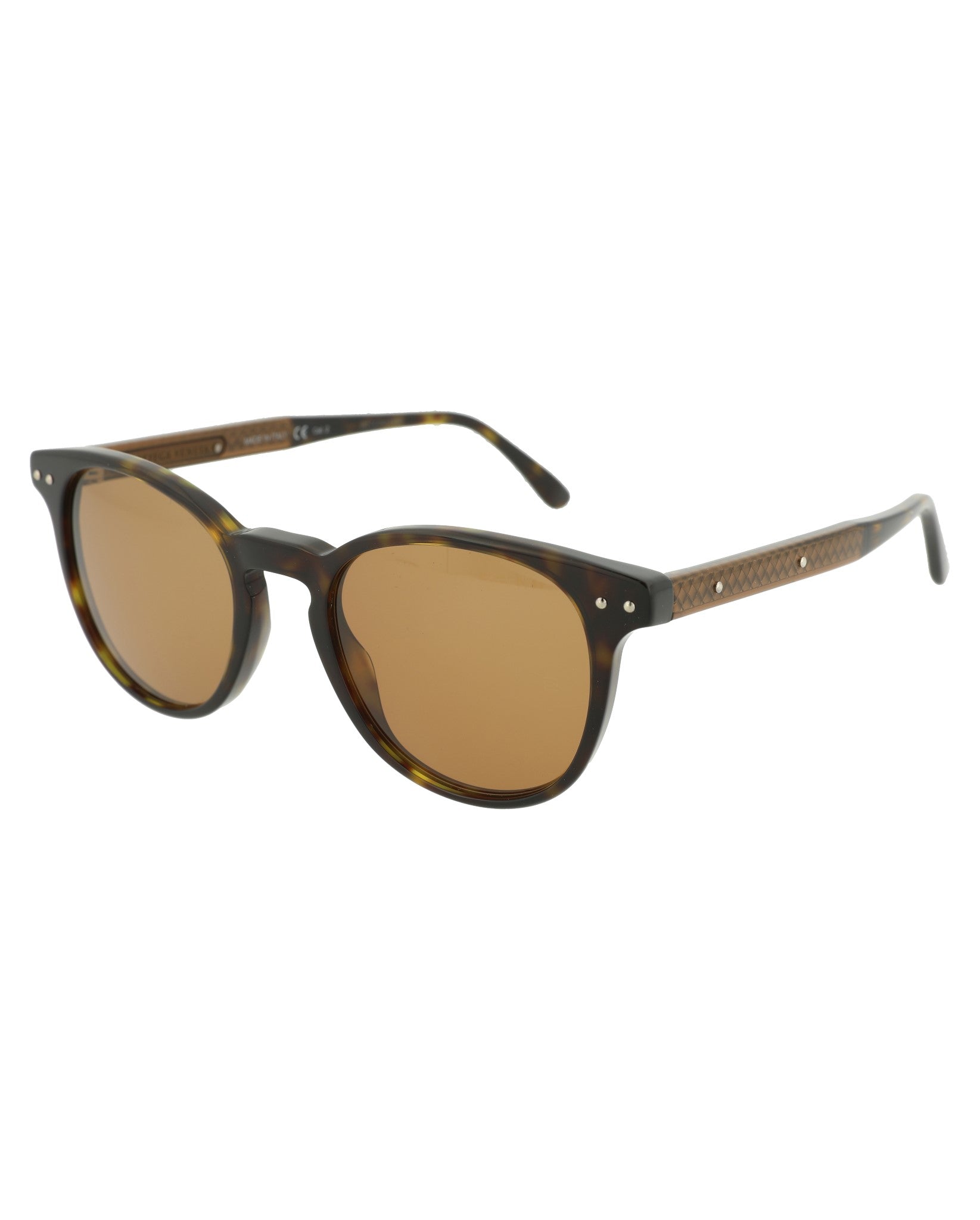 Round-Frame Acetate Sunglasses
