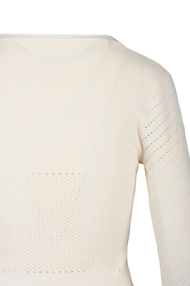 Nadar Perforated Top - White