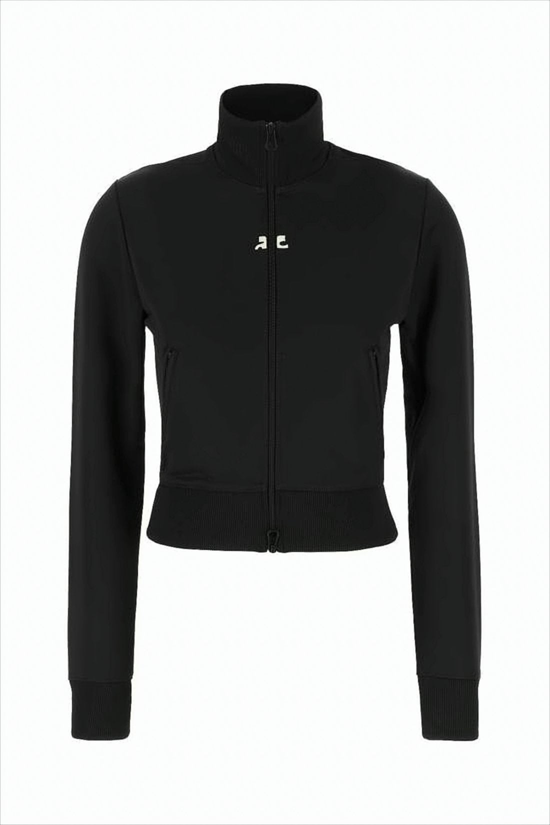 Cropped High Collar Jacket